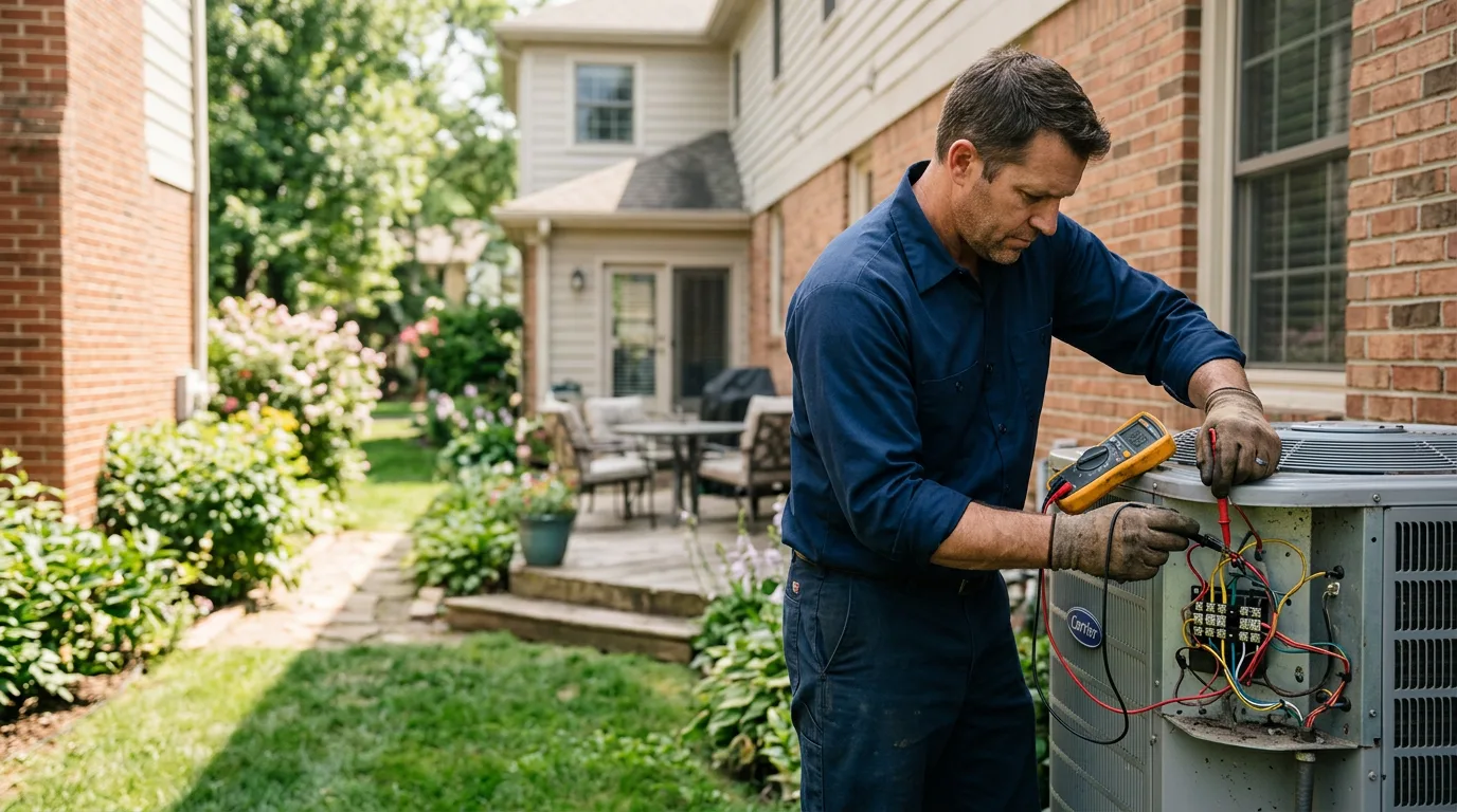 HVAC technician working near Sherwood, OH